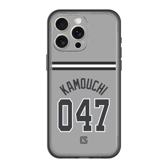 スリムプロテクションプレミアムケース［ 読売ジャイアンツ - #047 KAMOUCHI - ビジター ］