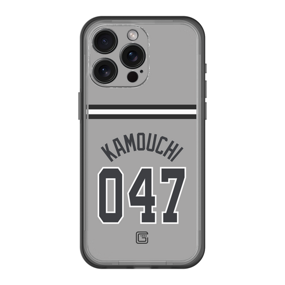 スリムプロテクションプレミアムケース［ 読売ジャイアンツ - #047 KAMOUCHI - ビジター ］