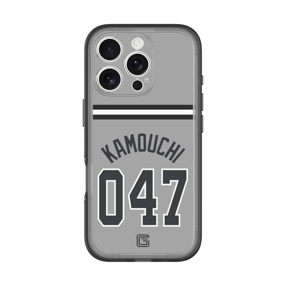 スリムプロテクションプレミアムケース［ 読売ジャイアンツ - #047 KAMOUCHI - ビジター ］