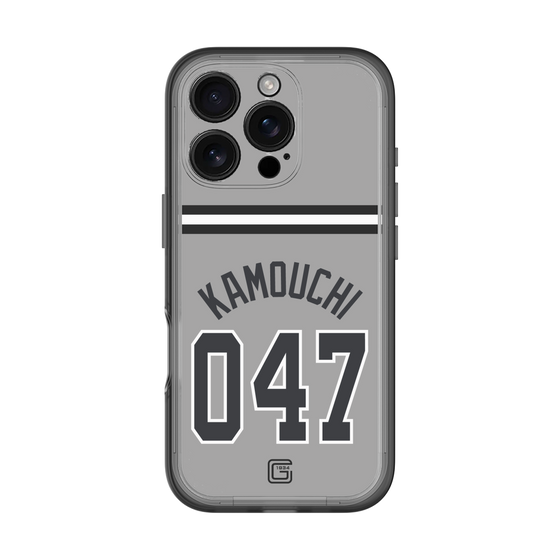スリムプロテクションプレミアムケース［ 読売ジャイアンツ - #047 KAMOUCHI - ビジター ］