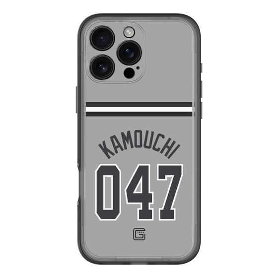 スリムプロテクションプレミアムケース［ 読売ジャイアンツ - #047 KAMOUCHI - ビジター ］