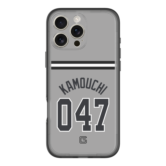 スリムプロテクションプレミアムケース［ 読売ジャイアンツ - #047 KAMOUCHI - ビジター ］
