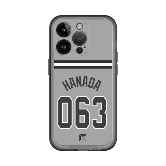 スリムプロテクションプレミアムケース［ 読売ジャイアンツ - #063 HANADA - ビジター ］