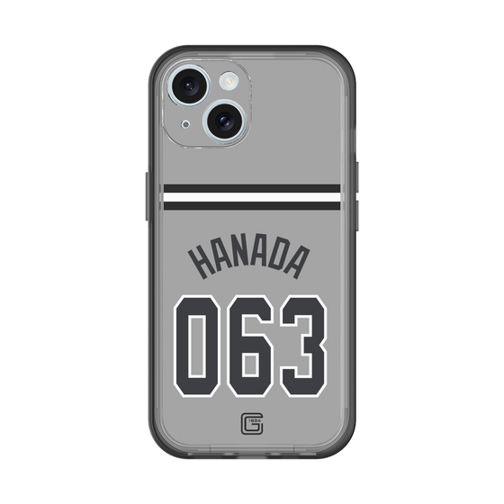 スリムプロテクションプレミアムケース［ 読売ジャイアンツ - #063 HANADA - ビジター ］