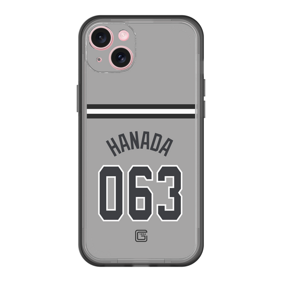 スリムプロテクションプレミアムケース［ 読売ジャイアンツ - #063 HANADA - ビジター ］