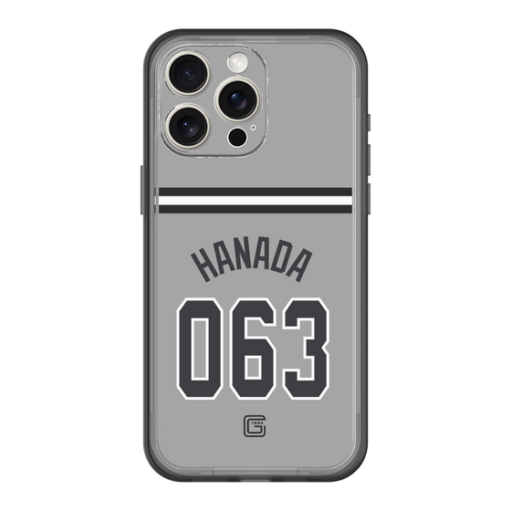 スリムプロテクションプレミアムケース［ 読売ジャイアンツ - #063 HANADA - ビジター ］