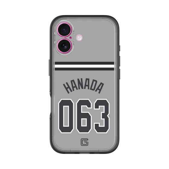 スリムプロテクションプレミアムケース［ 読売ジャイアンツ - #063 HANADA - ビジター ］
