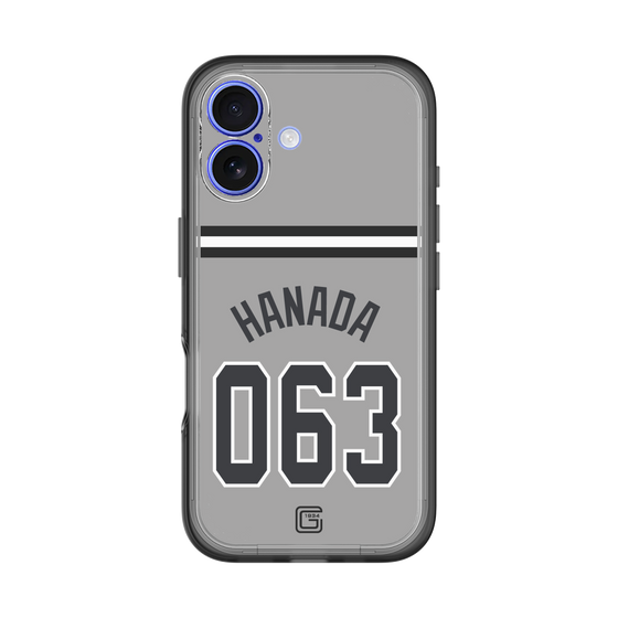 スリムプロテクションプレミアムケース［ 読売ジャイアンツ - #063 HANADA - ビジター ］