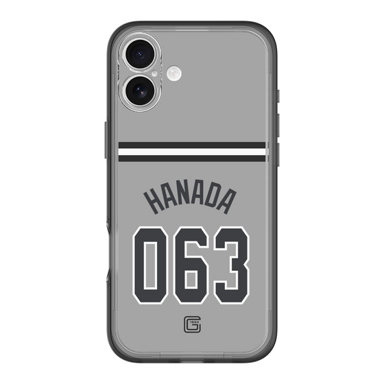 スリムプロテクションプレミアムケース［ 読売ジャイアンツ - #063 HANADA - ビジター ］