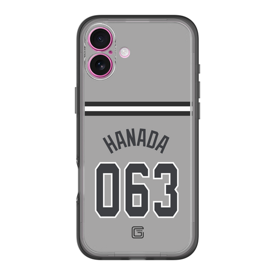 スリムプロテクションプレミアムケース［ 読売ジャイアンツ - #063 HANADA - ビジター ］