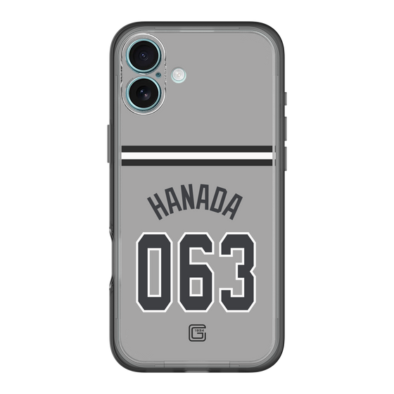 スリムプロテクションプレミアムケース［ 読売ジャイアンツ - #063 HANADA - ビジター ］