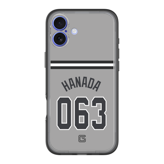スリムプロテクションプレミアムケース［ 読売ジャイアンツ - #063 HANADA - ビジター ］