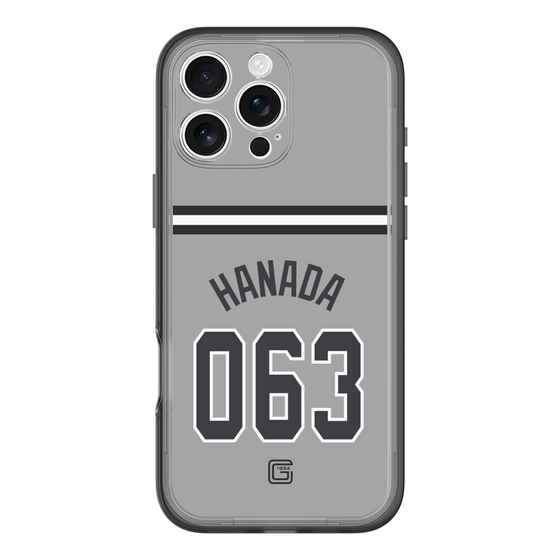 スリムプロテクションプレミアムケース［ 読売ジャイアンツ - #063 HANADA - ビジター ］
