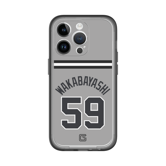 スリムプロテクションプレミアムケース［ 読売ジャイアンツ - #59 WAKABAYASHI - ビジター ］