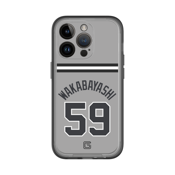 スリムプロテクションプレミアムケース［ 読売ジャイアンツ - #59 WAKABAYASHI - ビジター ］