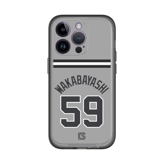 スリムプロテクションプレミアムケース［ 読売ジャイアンツ - #59 WAKABAYASHI - ビジター ］