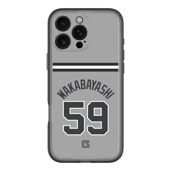 スリムプロテクションプレミアムケース［ 読売ジャイアンツ - #59 WAKABAYASHI - ビジター ］