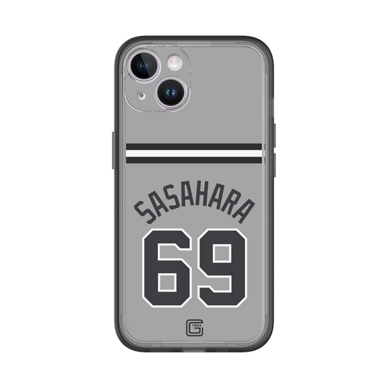 スリムプロテクションプレミアムケース［ 読売ジャイアンツ - #69 SASAHARA - ビジター ］