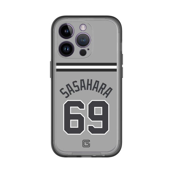 スリムプロテクションプレミアムケース［ 読売ジャイアンツ - #69 SASAHARA - ビジター ］
