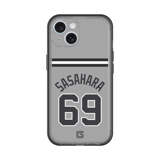 スリムプロテクションプレミアムケース［ 読売ジャイアンツ - #69 SASAHARA - ビジター ］