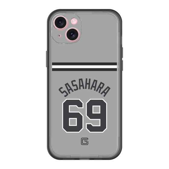 スリムプロテクションプレミアムケース［ 読売ジャイアンツ - #69 SASAHARA - ビジター ］