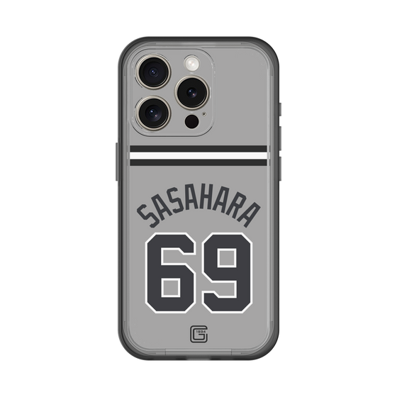 スリムプロテクションプレミアムケース［ 読売ジャイアンツ - #69 SASAHARA - ビジター ］