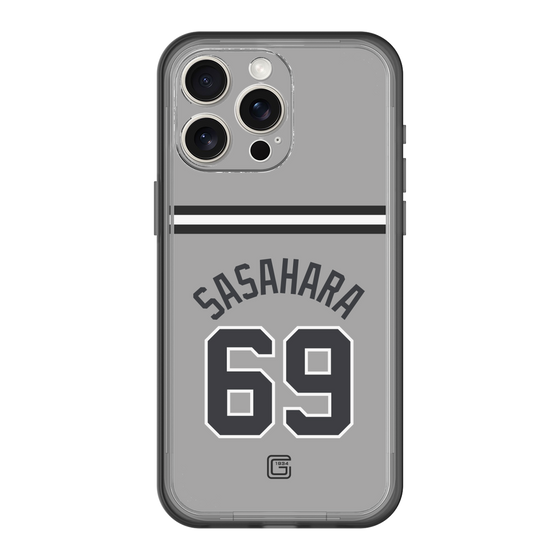 スリムプロテクションプレミアムケース［ 読売ジャイアンツ - #69 SASAHARA - ビジター ］