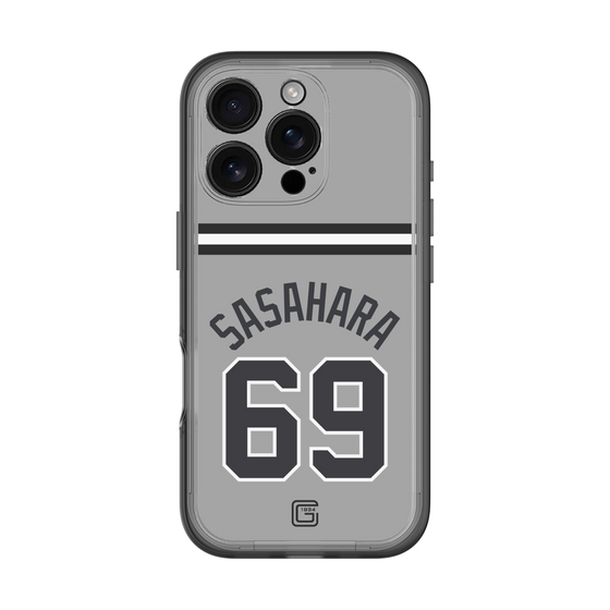 スリムプロテクションプレミアムケース［ 読売ジャイアンツ - #69 SASAHARA - ビジター ］