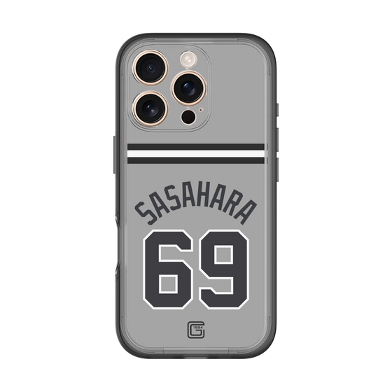 スリムプロテクションプレミアムケース［ 読売ジャイアンツ - #69 SASAHARA - ビジター ］