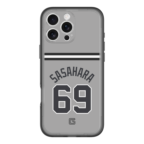 スリムプロテクションプレミアムケース［ 読売ジャイアンツ - #69 SASAHARA - ビジター ］