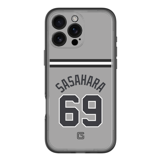 スリムプロテクションプレミアムケース［ 読売ジャイアンツ - #69 SASAHARA - ビジター ］