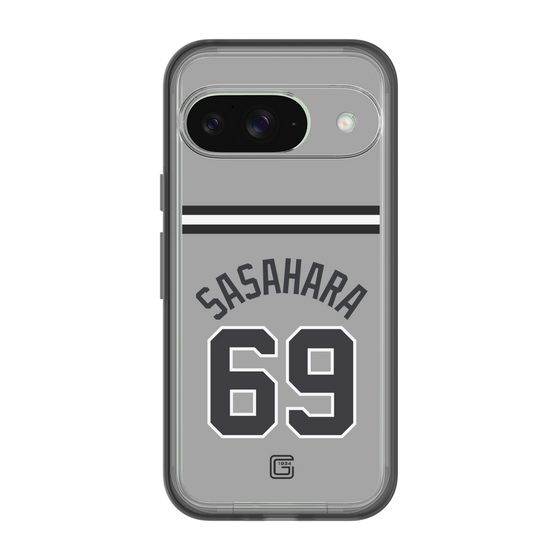 スリムプロテクションプレミアムケース［ 読売ジャイアンツ - #69 SASAHARA - ビジター ］
