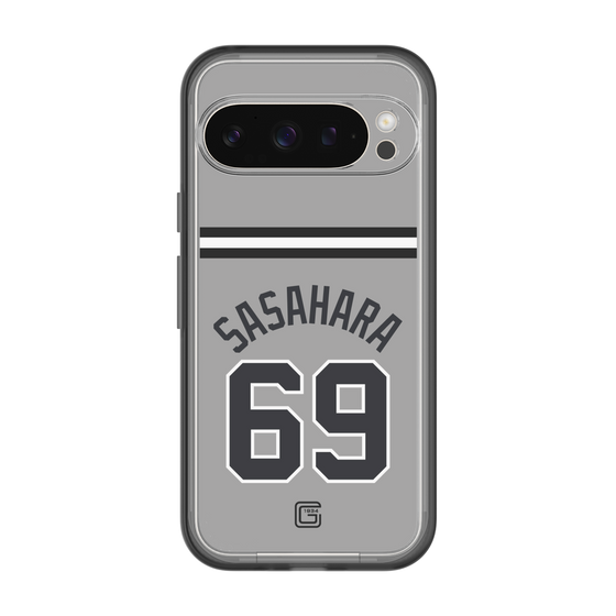 スリムプロテクションプレミアムケース［ 読売ジャイアンツ - #69 SASAHARA - ビジター ］