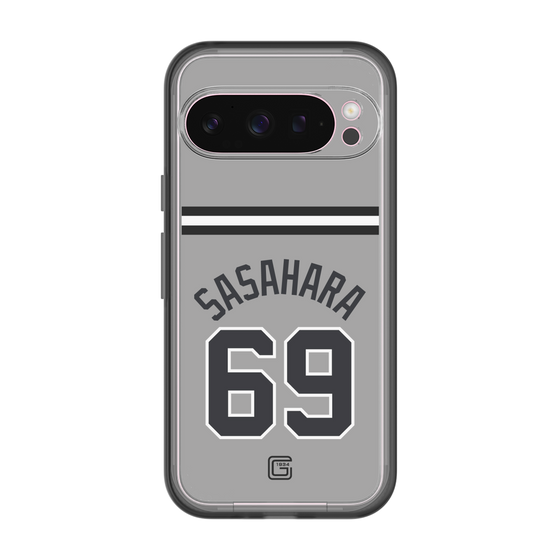 スリムプロテクションプレミアムケース［ 読売ジャイアンツ - #69 SASAHARA - ビジター ］