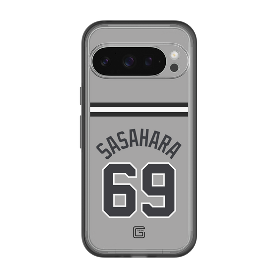 スリムプロテクションプレミアムケース［ 読売ジャイアンツ - #69 SASAHARA - ビジター ］