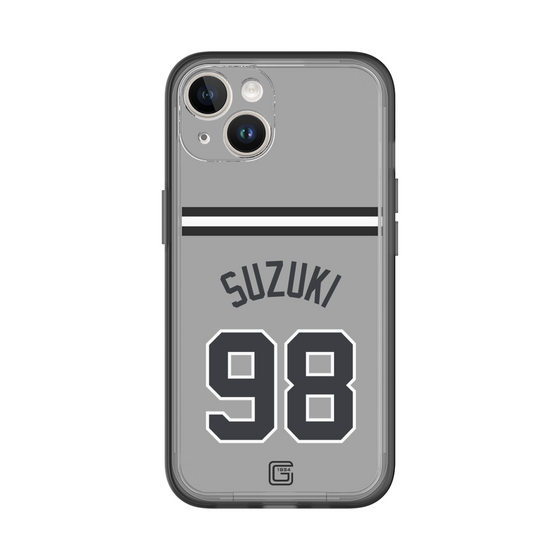 スリムプロテクションプレミアムケース［ 読売ジャイアンツ - #98 SUZUKI -ビジター ］