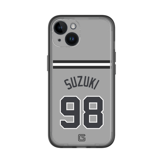 スリムプロテクションプレミアムケース［ 読売ジャイアンツ - #98 SUZUKI -ビジター ］