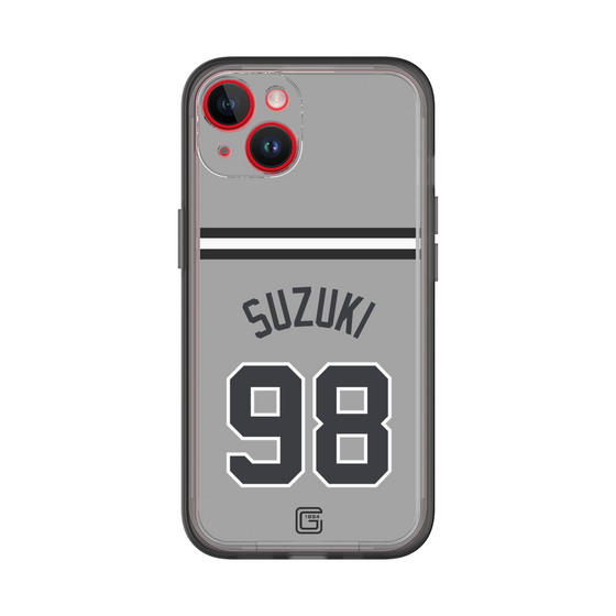 スリムプロテクションプレミアムケース［ 読売ジャイアンツ - #98 SUZUKI -ビジター ］