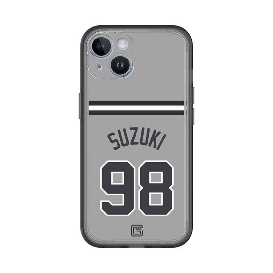 スリムプロテクションプレミアムケース［ 読売ジャイアンツ - #98 SUZUKI -ビジター ］