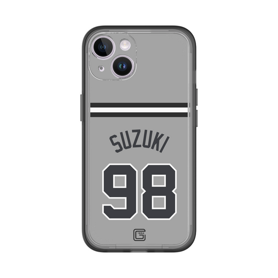 スリムプロテクションプレミアムケース［ 読売ジャイアンツ - #98 SUZUKI -ビジター ］