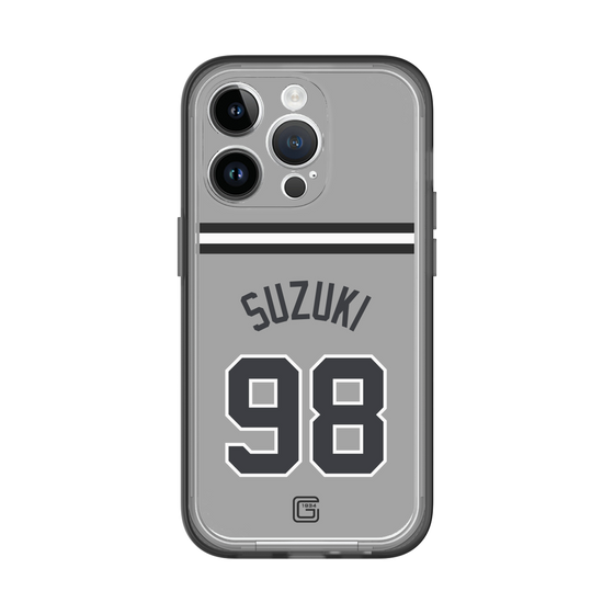 スリムプロテクションプレミアムケース［ 読売ジャイアンツ - #98 SUZUKI -ビジター ］