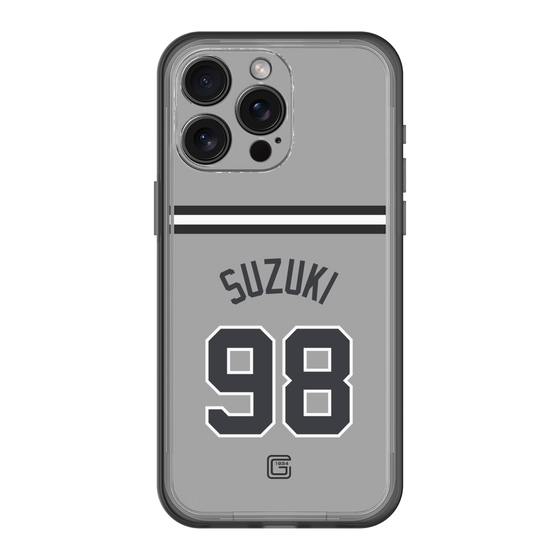 スリムプロテクションプレミアムケース［ 読売ジャイアンツ - #98 SUZUKI -ビジター ］