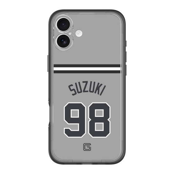 スリムプロテクションプレミアムケース［ 読売ジャイアンツ - #98 SUZUKI -ビジター ］
