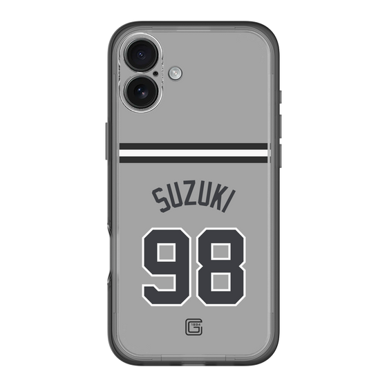 スリムプロテクションプレミアムケース［ 読売ジャイアンツ - #98 SUZUKI -ビジター ］