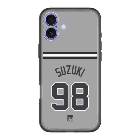 スリムプロテクションプレミアムケース［ 読売ジャイアンツ - #98 SUZUKI -ビジター ］