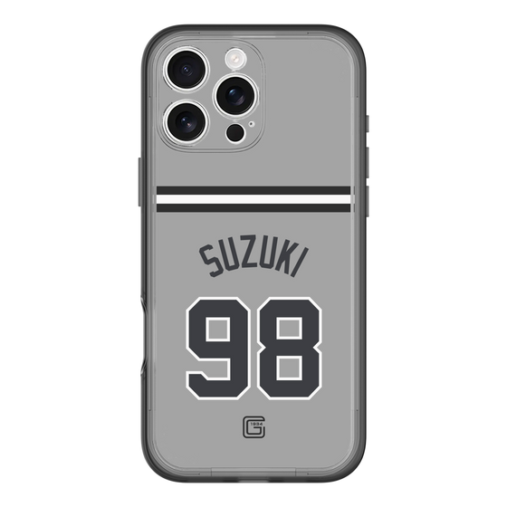 スリムプロテクションプレミアムケース［ 読売ジャイアンツ - #98 SUZUKI -ビジター ］