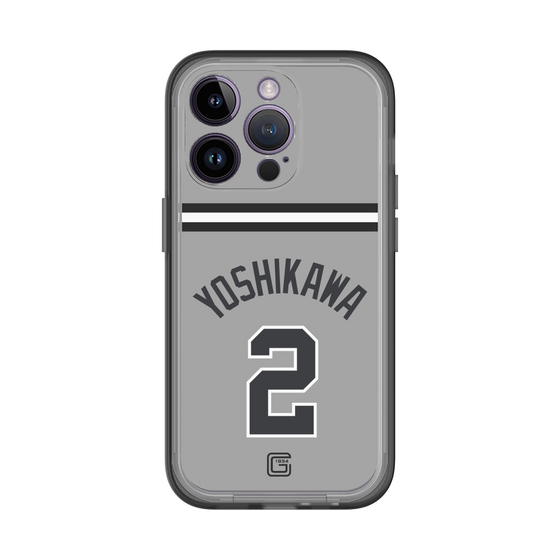 スリムプロテクションプレミアムケース［ 読売ジャイアンツ - #2 YOSHIKAWA - ビジター ］