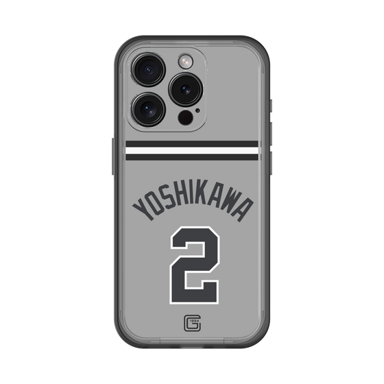 スリムプロテクションプレミアムケース［ 読売ジャイアンツ - #2 YOSHIKAWA - ビジター ］