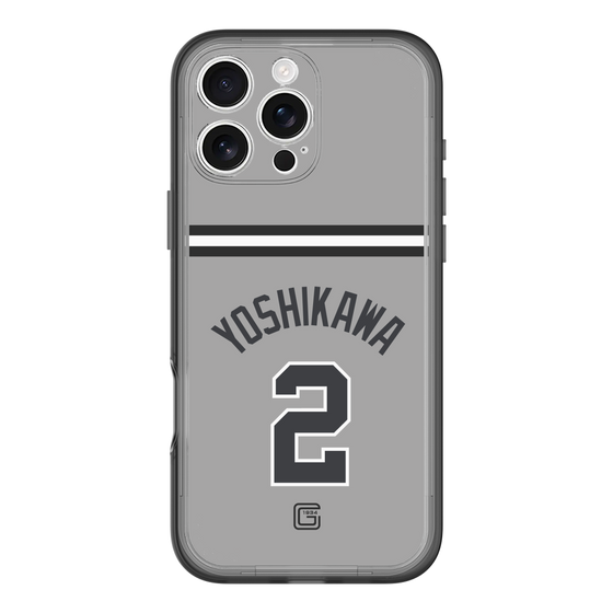 スリムプロテクションプレミアムケース［ 読売ジャイアンツ - #2 YOSHIKAWA - ビジター ］