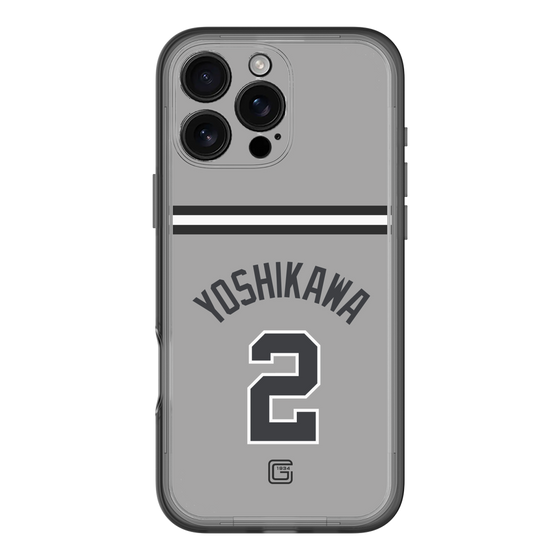 スリムプロテクションプレミアムケース［ 読売ジャイアンツ - #2 YOSHIKAWA - ビジター ］